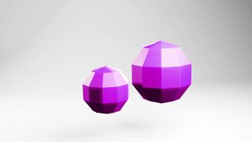 3d sphere concept in light studio animation