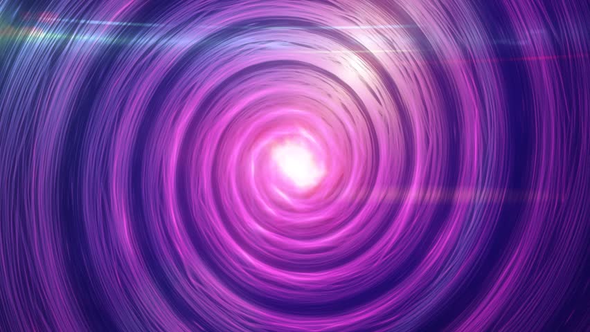 Purple energy magic hi-tech digital tunnel spiral vortex whirlpool frame made of futuristic force field energy lines. Abstract background. Video in high quality 4k, motion design