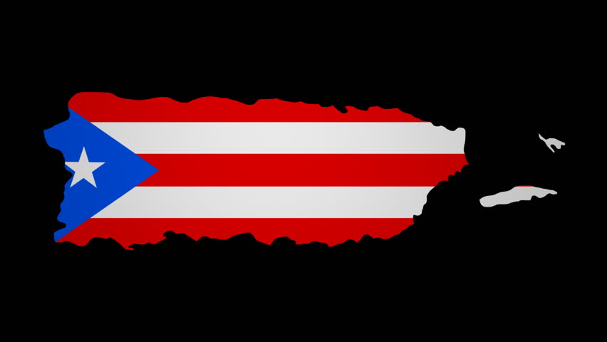 Fluttering Puerto Rico Map Flag Stock Footage Video 100 Royalty Free Shutterstock