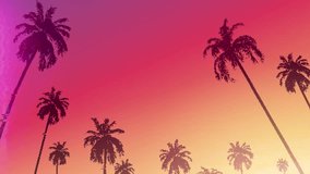 Synthwave retro background - palm trees - Powered by Shutterstock - Get 15% off with code: PIKWIZARD15