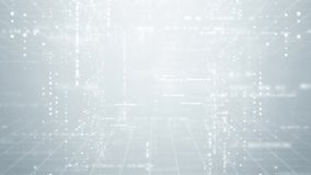 Abstract white particle business corporate digital technology on elegant clean gray Background. Modern motion pattern graphic network cyberspace concept. - Powered by Shutterstock - Get 15% off with code: PIKWIZARD15