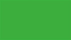 Animation video checklist sign on green screen background 