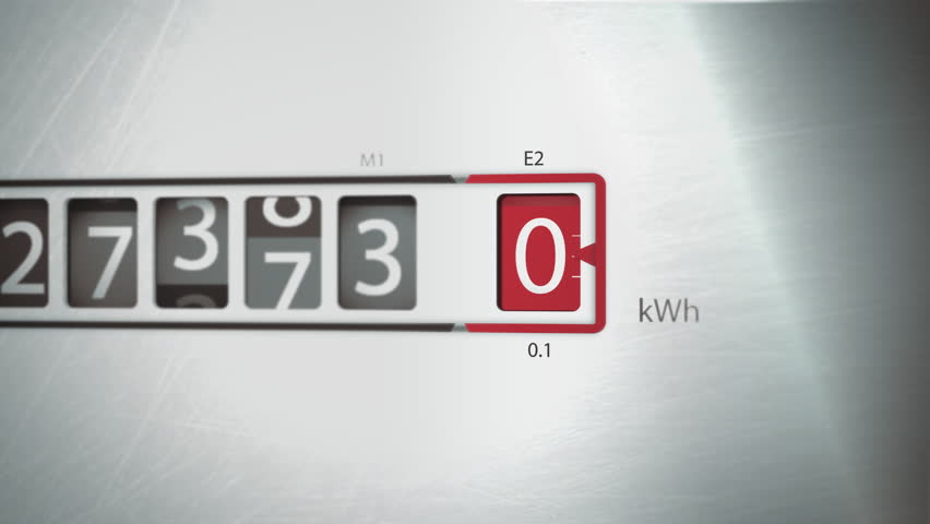 Red meter of an electricity consumption display rises quickly shows consumption in kilowatt hours kWh, price increase electricity prices, cost of living, close-up zoom animation Royalty-Free Stock Footage #3450042587
