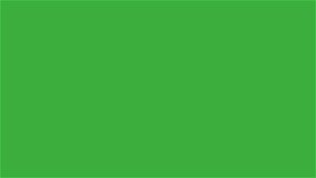 Animation video musical symbol on green screen background