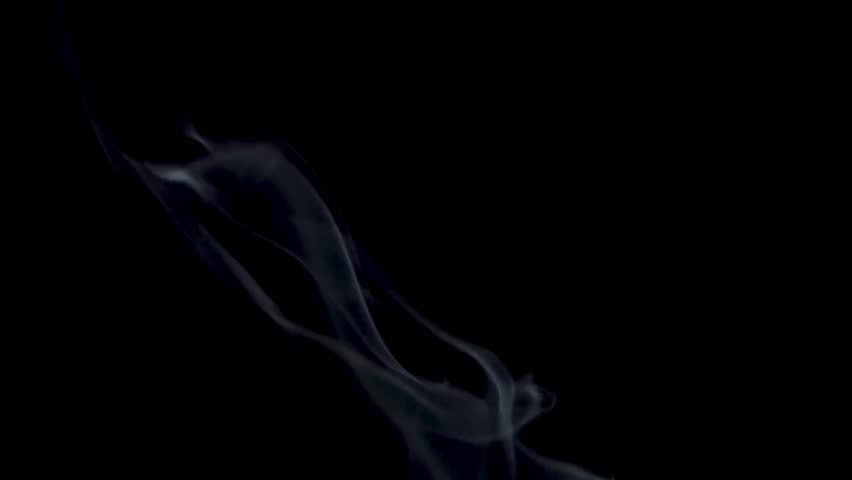Incence Smoke on Black Background Royalty-Free Stock Footage #3450049111