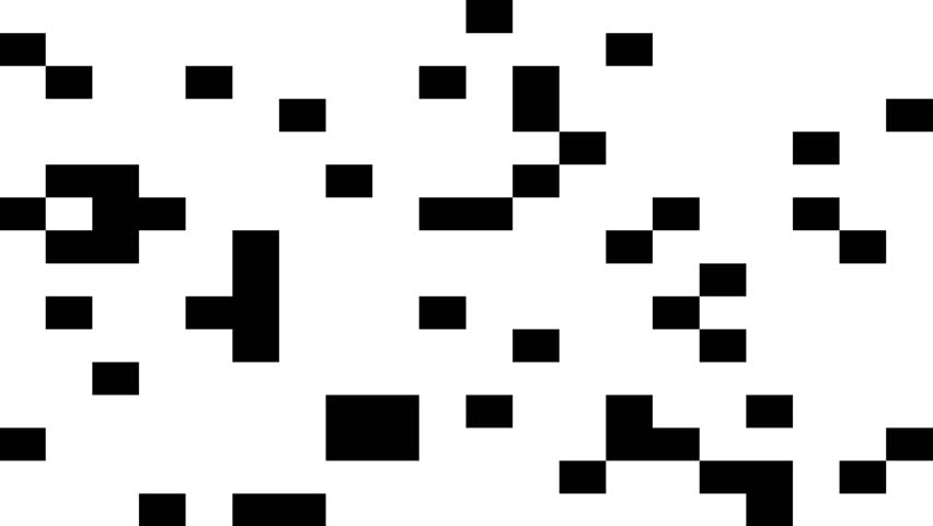 Motion graphics with black squares transition. Animation bundle square with Alpha channel.