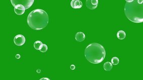 Bubble green screen animated video, 3D Animation, Ultra High Definition, 4k video Premium Quality
