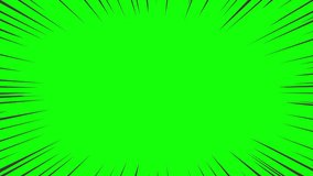 Black concentrated line with wide blank area. (chroma key background)