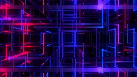 Neon structural matrix VJ animation for music videos, night clubs, LED screens, projection show, video mapping, audiovisual performance, fashion events. 