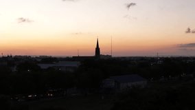 4k drone videos of churches in the city of Mar del Plata, Argentina