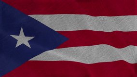 Flag of Puerto Rico, Puerto Rico 3D Animation flag waving in the wind. 4K Puerto Rico Flag Animation waving with fabric texture.
