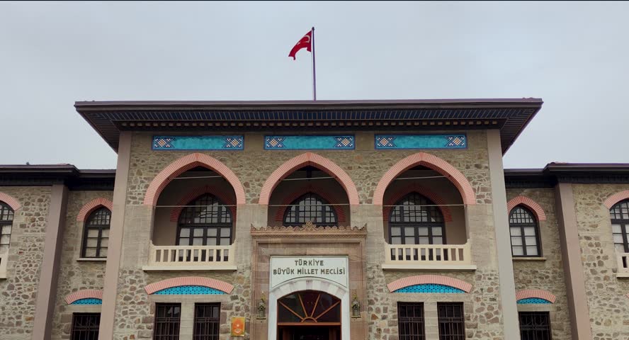 The first building of the Grand National Assembly of Turkey in Ankara Ulus (TBMM)