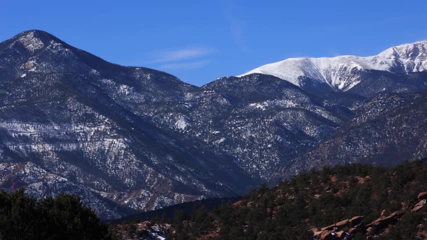 Pikes Peak Mountain Southern Front Range Colorado Springs