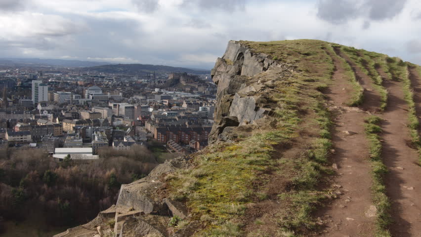 View of City of Edinburgh from Arthur