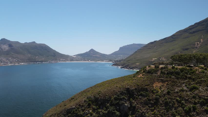 South African Chapman Peak Drive from Top and along the coast Royalty-Free Stock Footage #3450812089