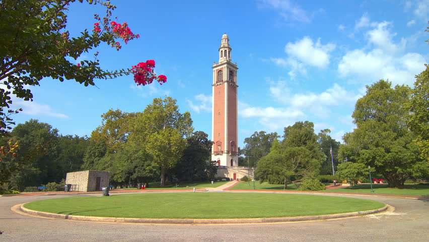 Historical Virginia War Memorial Carillon in Richmond VA with the Landmark Monument Attraction in a Pristine William Byrd Park Nature Setting  Royalty-Free Stock Footage #34509010