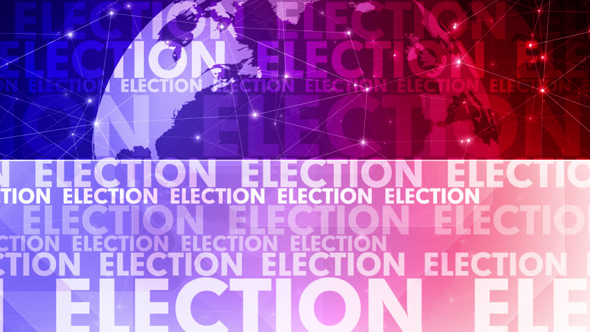 Election text background creative national themed typography design showcasing presidential election results and candidate information
