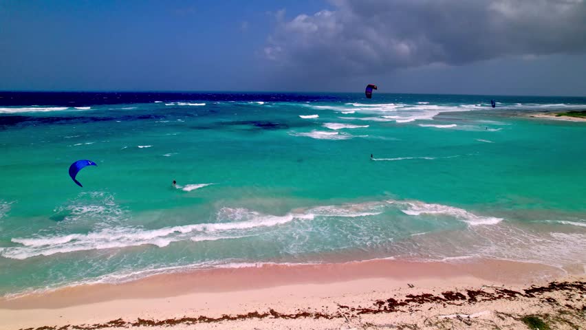 Windsurfing aerial, Aruba's Eastern Coastline