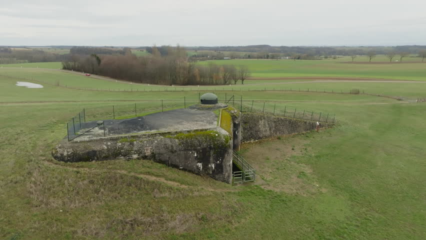 World War Two Maginot Line Bunker Royalty-Free Stock Footage #3451124089