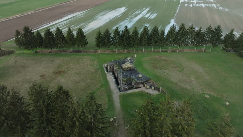 World War Two Maginot Line Bunker Royalty-Free Stock Footage #3451145127