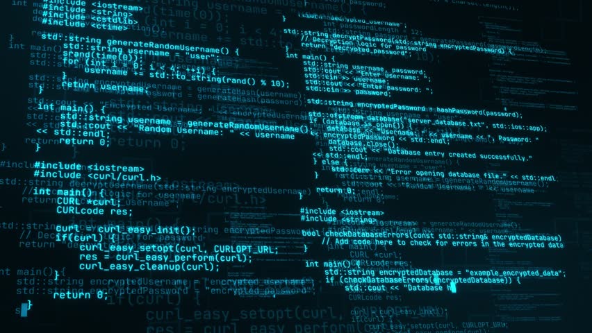 3D Hacker Text Programming Code - Loop Tech Background Wallpaper
 Royalty-Free Stock Footage #3451249661