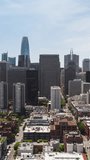 Vertical Video of San Francisco, Vertical Aerial View Shot, day
