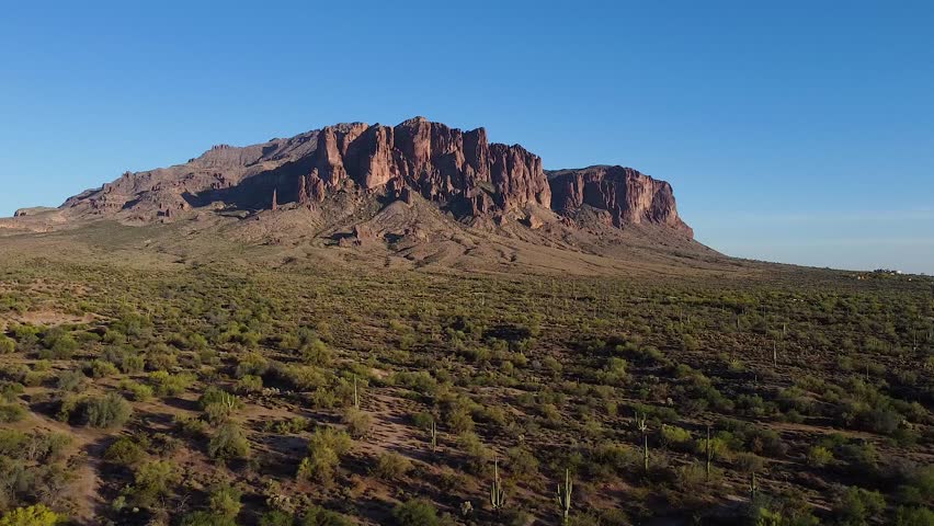 Superstition Mountains scenic desert landscape near Lost Dutchman State Park in Arizona - Powered by Shutterstock - Get 15% off with code: PIKWIZARD15