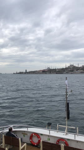 topkapi palace, view from the sea in istanbul Royalty-Free Stock Footage #3451803439