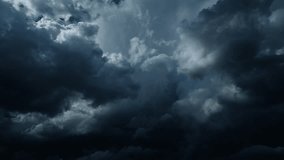 Storm clouds and lot of lightning during a thunderstorm. Dramatic clouds moving fast, 4k - Powered by Shutterstock - Get 15% off with code: PIKWIZARD15