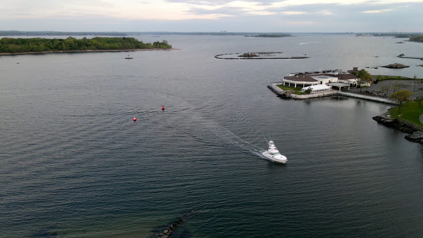 Boat on the long island sound