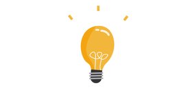 lightbulb icon idea 2d animation - Powered by Shutterstock - Get 15% off with code: PIKWIZARD15