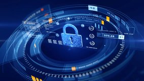 Digital Cybersecurity Protection with Encrypted Data Visualization cybersecurity, Featuring padlock of information in digital age, Ideal for content related to data protection, cyber threats. - Powered by Shutterstock - Get 15% off with code: PIKWIZARD15