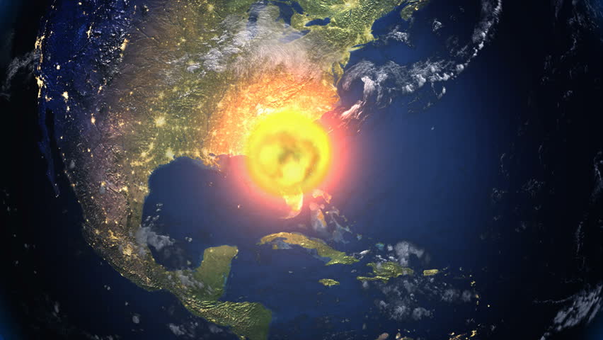 Massive Asteroid Strikes Earth 
