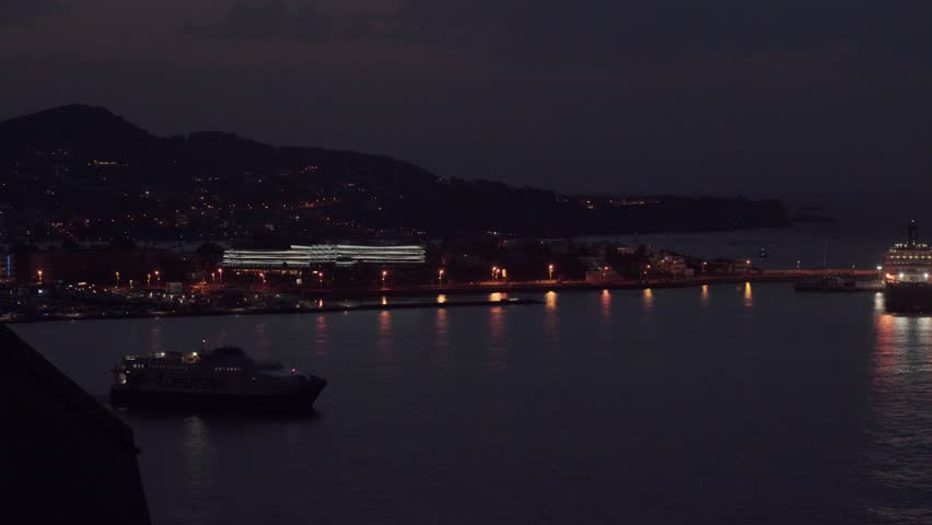 Located on the white island, Botafoc Ibiza Marina at dawn