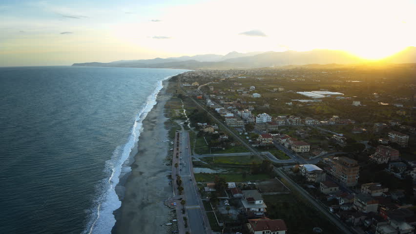 Ardore City In Calabria Italian Region, Time Lapse