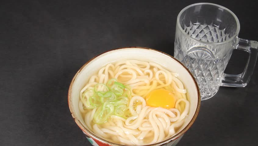 Japanese Cuisine Tsukimi Udon Stock Footage Video 100 Royalty Free Shutterstock