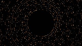 Animated Sci-fi futuristic circular dots background for logo reveal or intro, colorful dots rotating on black background - Powered by Shutterstock - Get 15% off with code: PIKWIZARD15