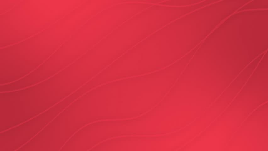 Animated simple red color minimal geometrical pattern waves loop able background