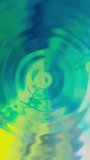 Abstract ripple background video. Vertical green background. Animated seamless loop backdrop.