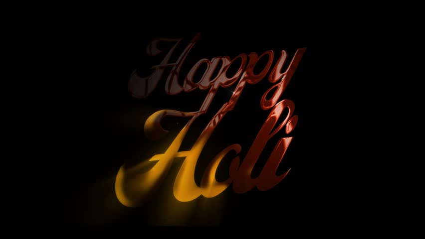 Happy Holi amazing text design red shine animation video - Powered by Shutterstock - Get 15% off with code: PIKWIZARD15