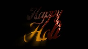 Happy Holi amazing text design red shine animation video - Powered by Shutterstock - Get 15% off with code: PIKWIZARD15