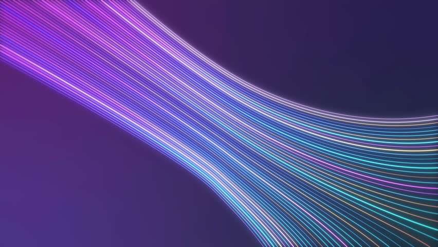 Abstract lines Seamless Looped Animation Background. flowing Fluid waves. Soft, glow gradient. Screensaver. blue, purple colors animated stock footage. live Wallpaper, neon beautiful Pattern - Powered by Shutterstock - Get 15% off with code: PIKWIZARD15