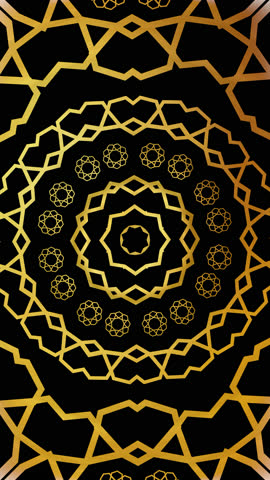 Vertical Video of Gradient Oriental Ornaments Animation Background. Islamic Elegant geometric pattern, seamless looping animated background, Ramadan and Holiday beautiful decorative moving ornament. Royalty-Free Stock Footage #3453101509