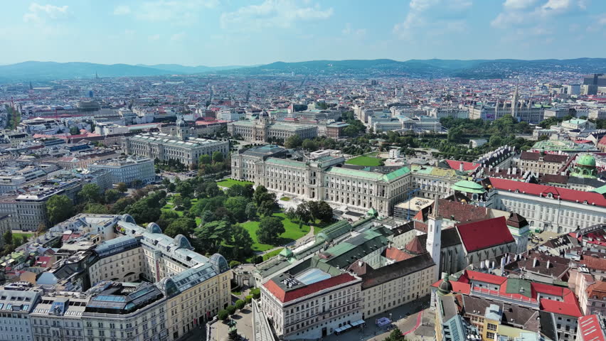 Aerial View of Vienna, Austria: Capital City of Austria from Aerial Perspective