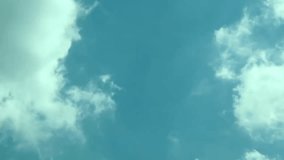 Beautiful new clouds time lapse rolling, puffy, pluffy lightness weather, best motion cloud in evening time. Full HD, 1920x1080. Seamaless  soft.