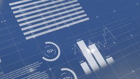 Animation of financial data processing over airplane. Global finance, business, connections, computing and data processing concept digitally generated video. - Powered by Shutterstock - Get 15% off with code: PIKWIZARD15