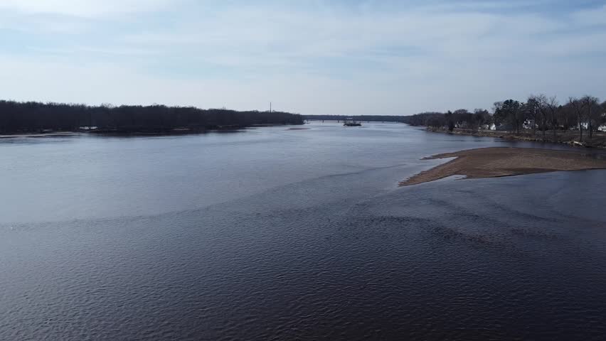 Flying Over the Wisconsin River