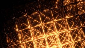 Business VJ wire frame lattice, steel frame, yellow, orange, gold 3d render loop - Powered by Shutterstock - Get 15% off with code: PIKWIZARD15