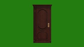 Door Opening high Resolution animation green screen 4k, 3D Animation, Ultra High Definition, 4k video Premium Quality
