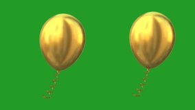Balloon flying high Resolution green screen backgrounds 4k, 3D Animation, Ultra High Definition, 4k video Premium Quality
